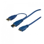 Câble USB v3.0 avec alimentation vers micro B 1.20 mètres Connectland